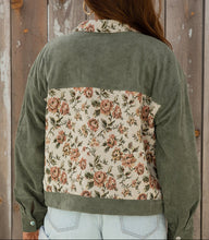 Evelyn Retro Floral Pattern Corduroy Shacket (S-XL) 3 Colors