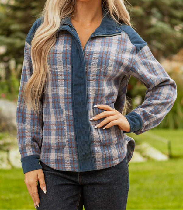 Latara Zip Up Snap Jacket (S-XL)