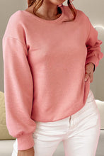 Bow Round Neck Long Sleeve Sweatshirt (S-XL)