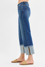RISEN Full Size Mid Rise Crop Wide Wide Cuffed Jeans (0-3XL)