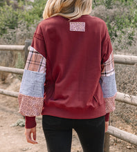 Hollihanna Sleeve Raw Seam Sweatshirt (S-XL)