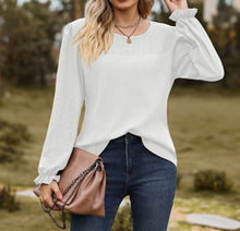 Avery Round Neck Puff Sleeve Blouse (S-2XL)