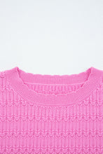 Kay Knit Ribbed Cuffs Crew Neck Sweater (S-XL) 3 Colors