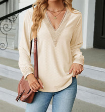 Meredith V-Neck Long Sleeve Blouse (S-2XL) 8 Colors