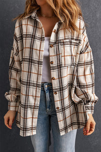 Khloe Oversized Plaid Pattern Shacket (S-XL)