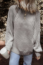 Stripe Ribbed Knit Boat Neck Sweater (S-2XL) 4 Colors