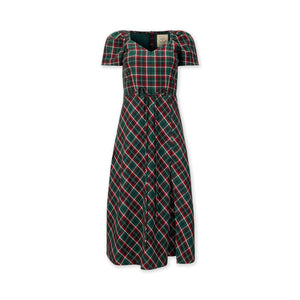 Festive Green Plaid Sweetheart Dress (2-14)