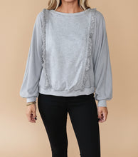 Mercy Hem Pullover top Long Sleeve Top (S-XL)