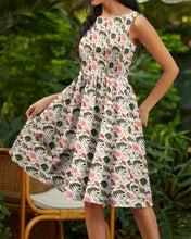 Woodland Vintage Dress in Cream (XS-4XL)