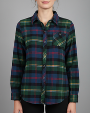 Long Sleeve Plaid Button Down Top / Size Small / Pre-Loved