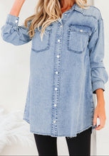 Takina Raw Hem Loose Shirt (S-XL)