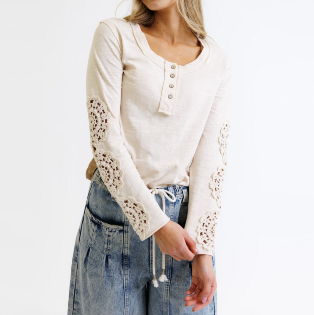 Crochet Patch Henley (S-L)