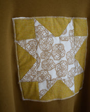 Dark Gold Sawtooth Star Quilt Block Sweatshirt (L/XL)
