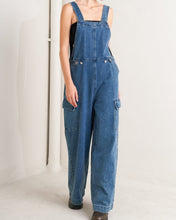 Let Me Talk Denim Cargo Overalls (S-L)