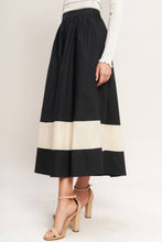 Gallery Contrast Full Midi Skirt (S-L)