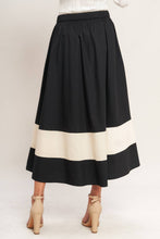 Gallery Contrast Full Midi Skirt (S-L)