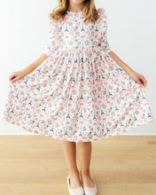 Mila in Paris 3/4 Sleeve Ruffle Twirl Dress (6M-10Y)