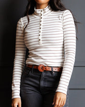 Mock Neck Henley (XS-2XL)