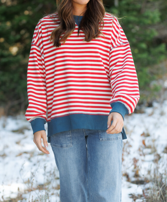 Saturday Stripe Crew (S-L)