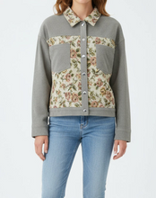 Retro Floral Pattern Corduroy Jacket (S-XL) 3 Colors