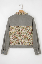 Retro Floral Pattern Corduroy Jacket (S-XL) 3 Colors