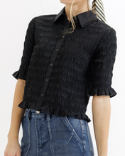 Smocked Button Down (XS-2XL)