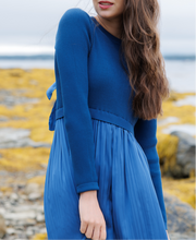 Soho Dark Blue Satin Dress (XS-2XL)