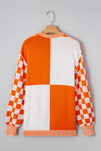 Wrenley Checkered Open Front Drop Shoulder Cardigan (S-XL)
