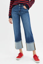 RISEN Full Size Mid Rise Crop Wide Wide Cuffed Jeans (0-3XL)