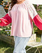 Lilly Plus Size Floral Long Sleeve Blouse (1X-4X)