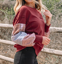 Hollihanna Sleeve Raw Seam Sweatshirt (S-XL)