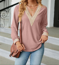 Meredith V-Neck Long Sleeve Blouse (S-2XL) 8 Colors