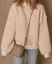 Ximena Rhombus Textured Knit Sweater (S-XL)