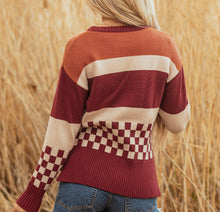Noelle Checkered Knitted Sweater (S-XL)
