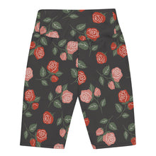 Red & Pink Roses Biker Shorts (XS-3XL)