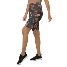 Red & Pink Roses Biker Shorts (XS-3XL)