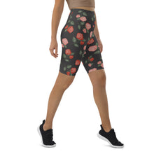 Red & Pink Roses Biker Shorts (XS-3XL)