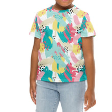 90s Abstract Kids Crew Neck T-Shirt (2T-7)