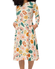 Kiss of Autumn Floral Midi Dress (S-4XL)