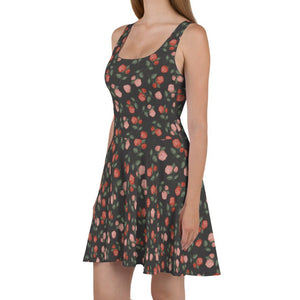 Red & Pink Roses Skater Dress (XS-3XL)