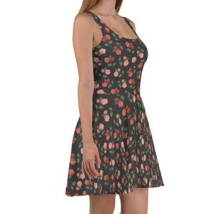 Red & Pink Roses Skater Dress (XS-3XL)