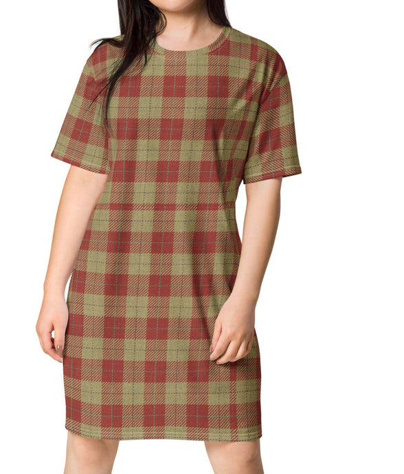 Vintage Red Plaid Nightshirt