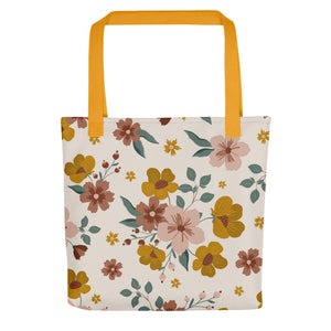 End of Summer Floral Bouquet Tote Bag