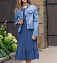 Amy Puff Sleeve Midi Dress (XS-2XL) 4 Colors