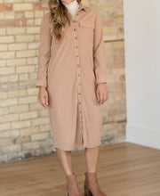 Anika Corduroy Shirt Dress (S-2XL)