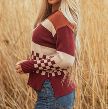 Noelle Checkered Knitted Sweater (S-XL)