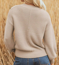 Delaney Texture Knitted Dropped Shoulder Sweater (S-XL)