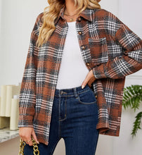 Plaid Button Up Long Sleeve Shacket (S-2XL) 3 Colors