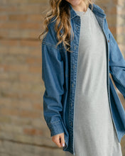 Betty Denim Button Up Top (XS-2XL)