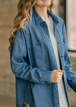Betty Denim Button Up Top (XS-2XL)